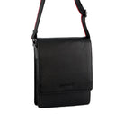 Pierre Cardin PC3699 Leather Flap-Over Cross Body Bag/Black