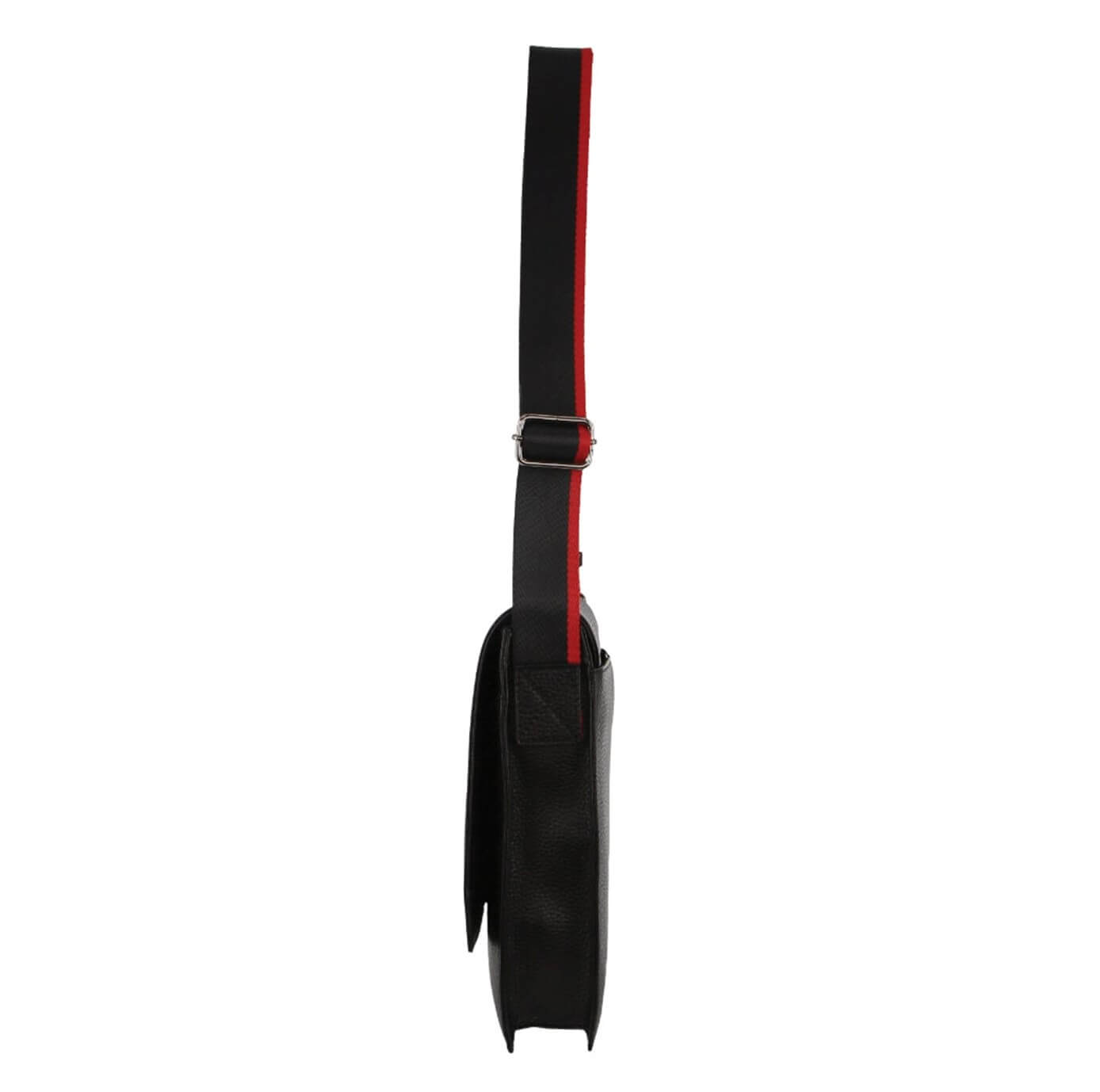 Pierre Cardin PC3699 Leather Flap-Over Cross Body Bag/Black