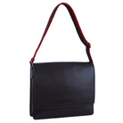 Pierre Cardin PC3700 Leather Flap-Over Computer-Bag/Navy