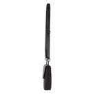 Pierre Cardin Ladies Rustic Leather Phone Bag in Black