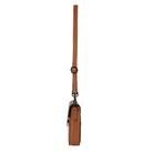 Pierre Cardin Ladies Rustic Leather Phone Bag in Cognac