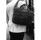 Pierre Cardin PC3763 Multi-Compartment Leather Computer Bag/Black