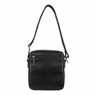 Pierre Cardin PC3827 Mens Italian Leather Cross Body Bag/Black-Navy