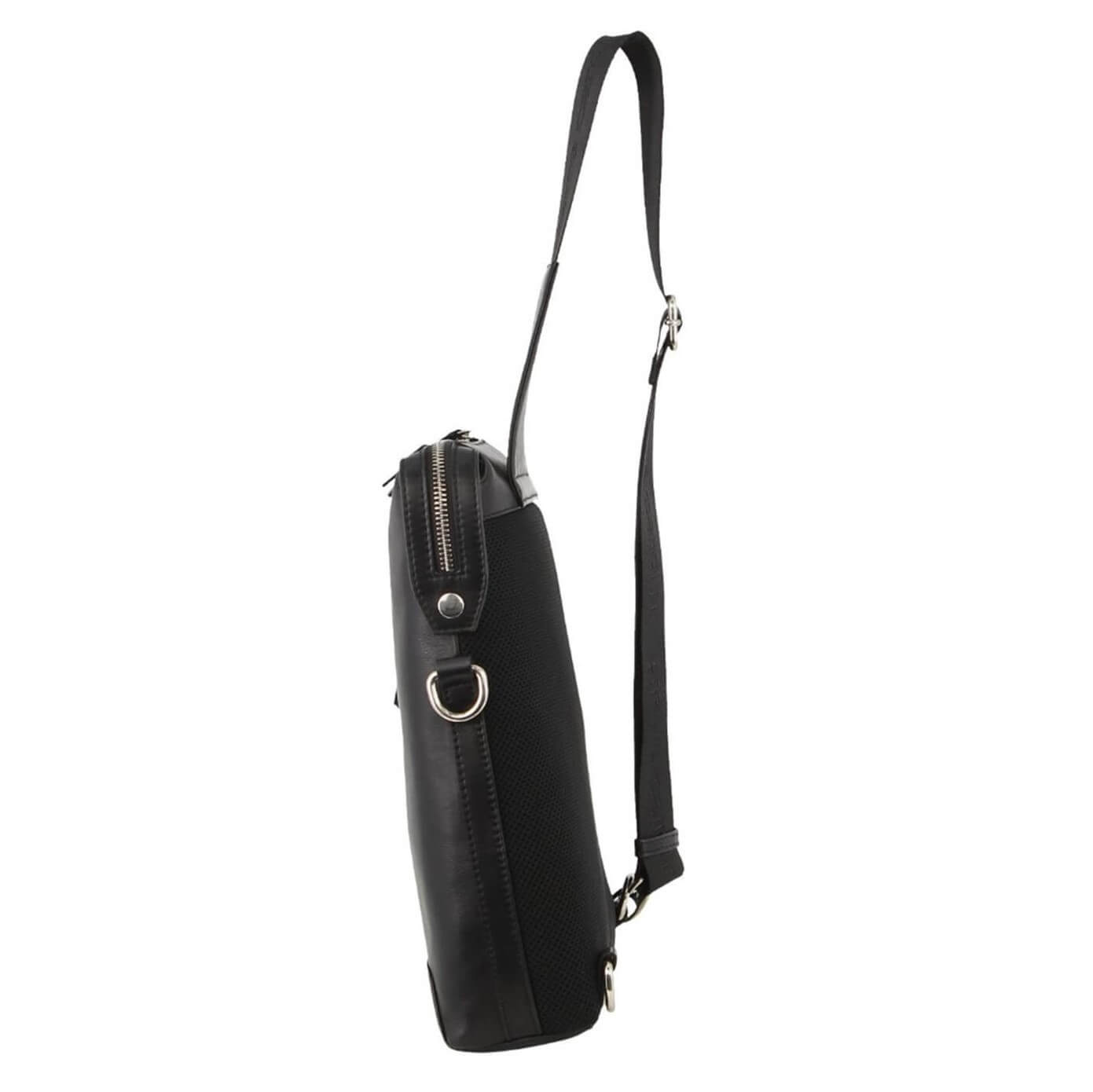 Pierre Cardin PC3842 Italian Leather 3-Way Sling Bag/Black