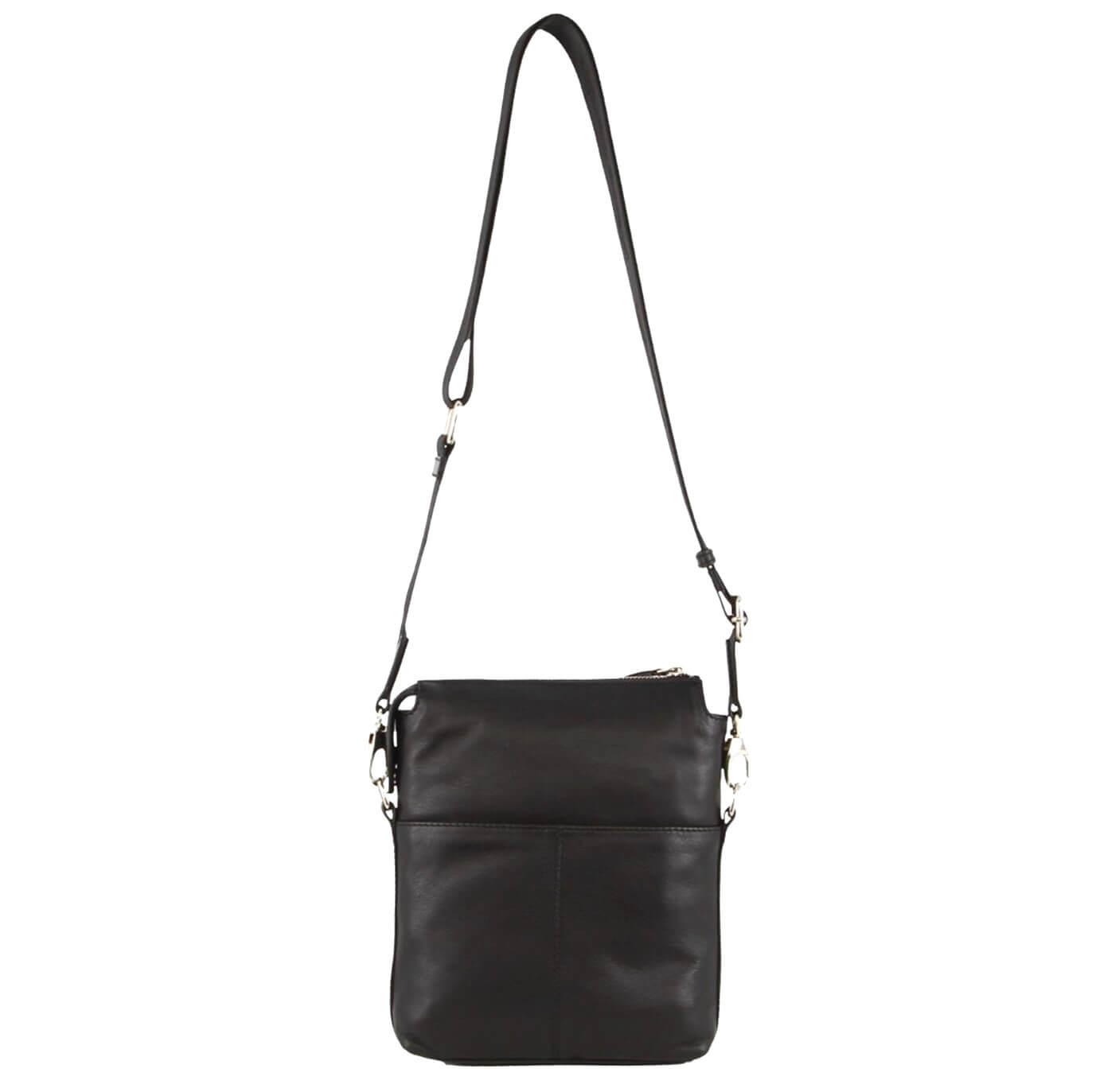 Pierre Cardin PC3844 Mens Italian Leather Cross Body Bag/Black