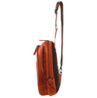 Pierre Cardin PC3882 Italian Leather Large 3-Way Sling Bag/Cognac