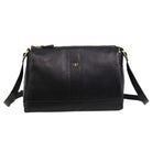Pierre Cardin Ladies Leather Crescent Crossbody Bag in Black