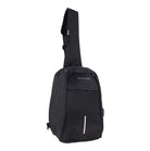 Pierre Cardin black nylon men’s sling bag