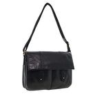 Pierre Cardin Men's Leather Messenger/Laptop Bag in Black