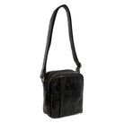 Pierre Cardin Men's Leather Crossbody Bag in Black