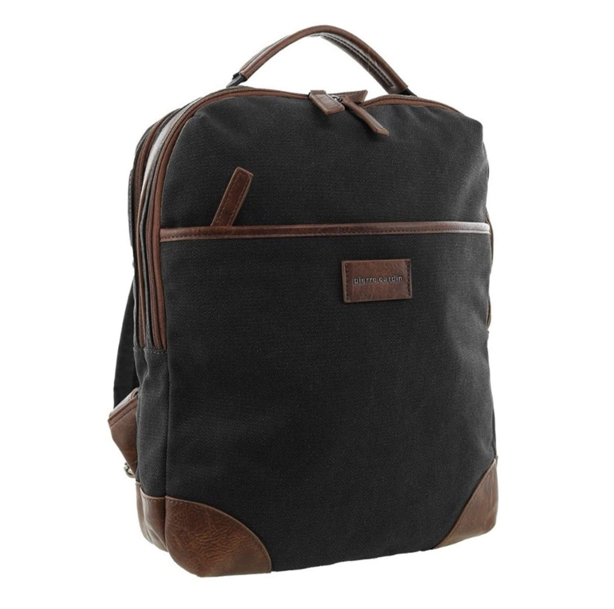 Pierre Cardin Canvas Backpack in Black