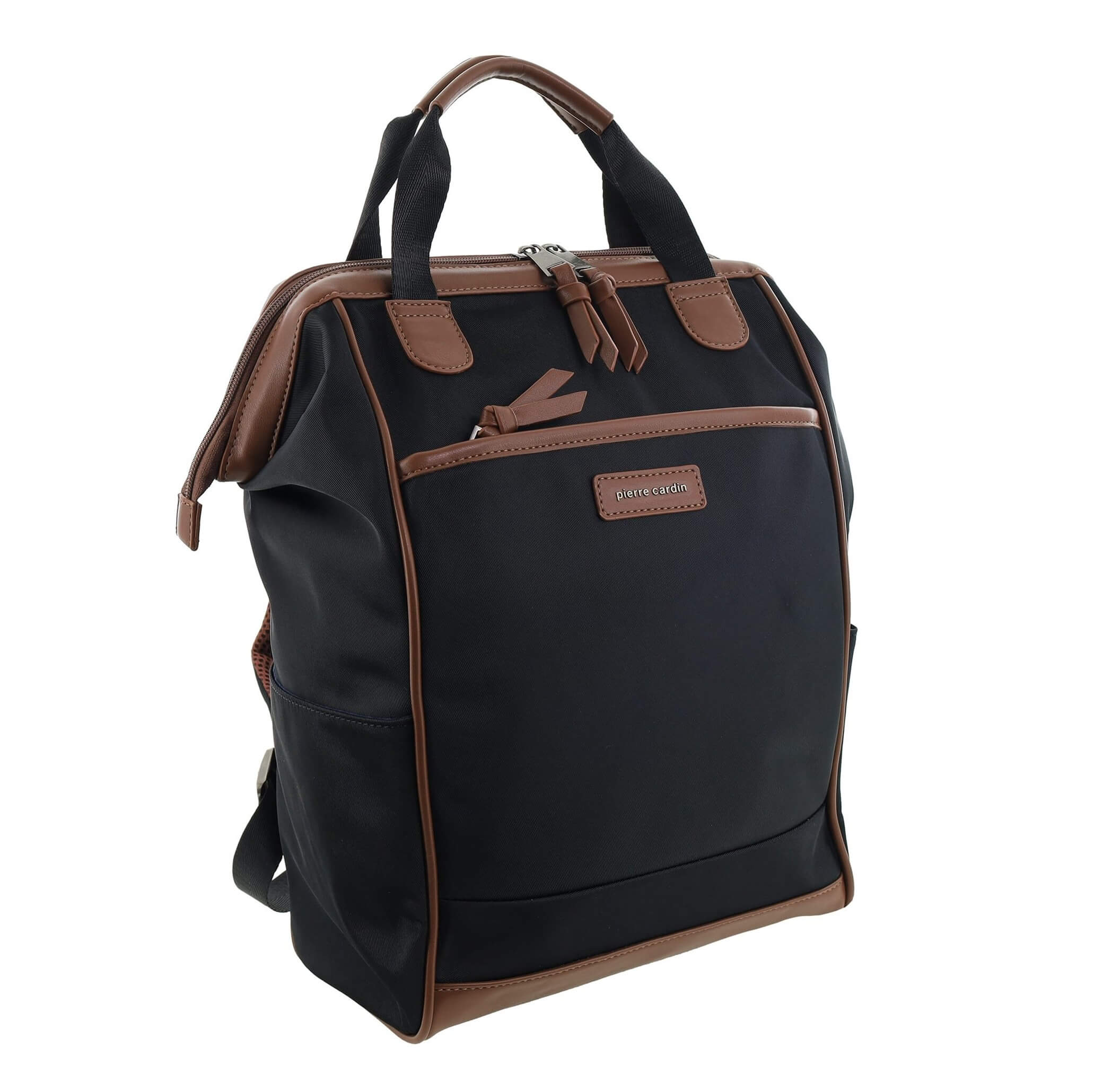Pierre Cardin Two-tone Lite Backpack in Black