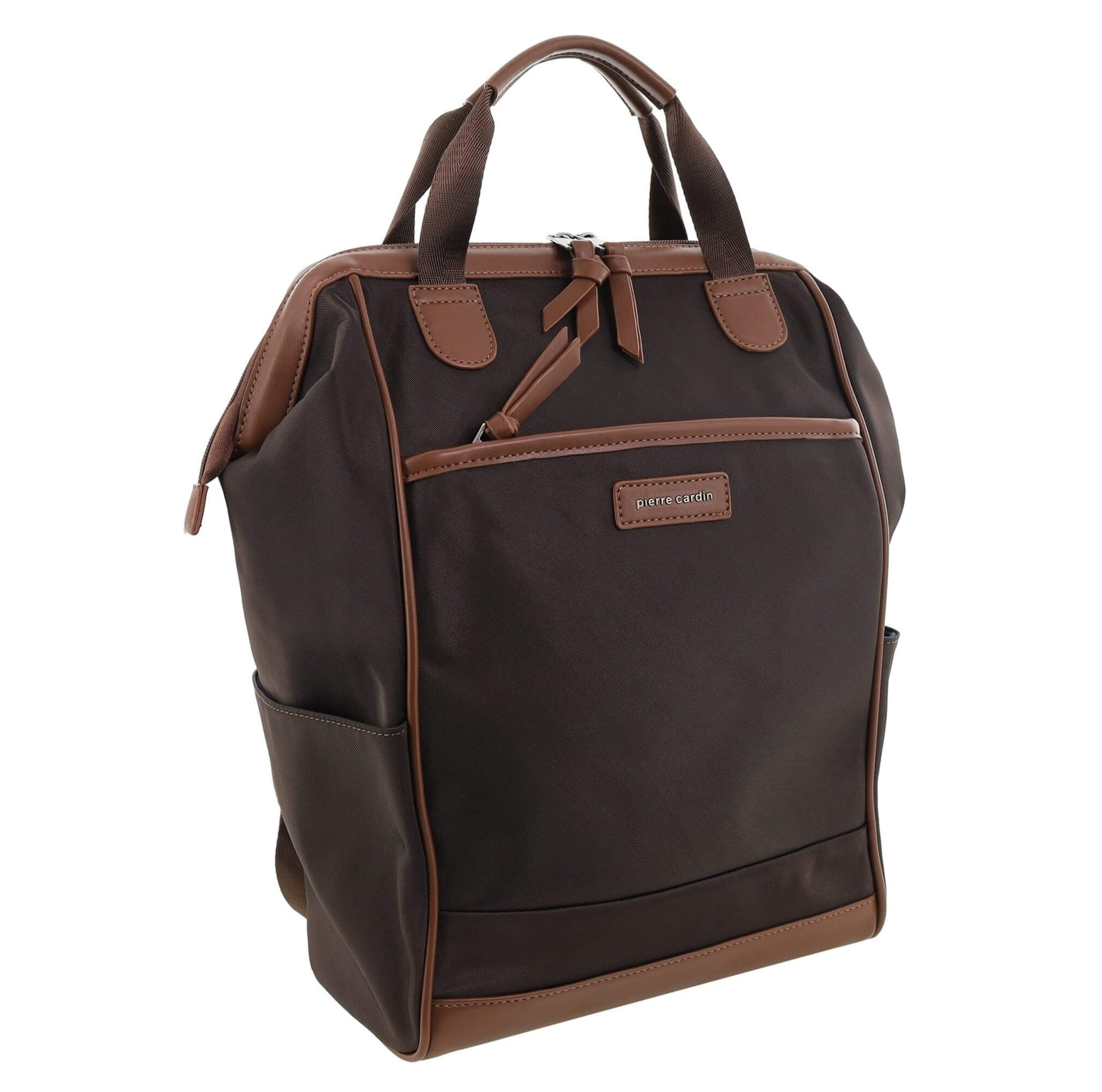 Pierre Cardin Two-tone Lite Backpack in Chocolate