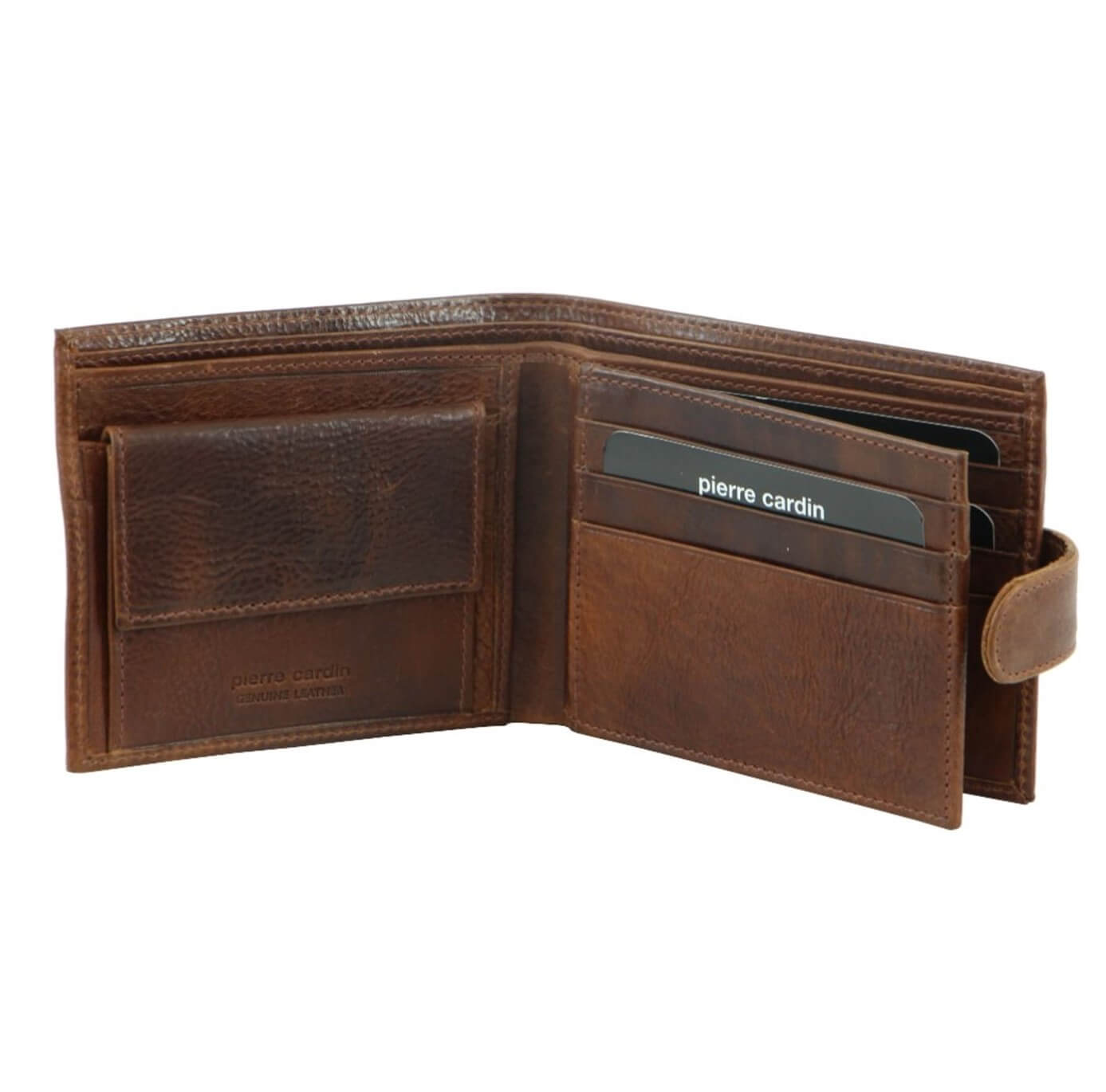 Pierre Cardin PC8780 Italian Leather Mens Wallet-Card Holder/Cognac