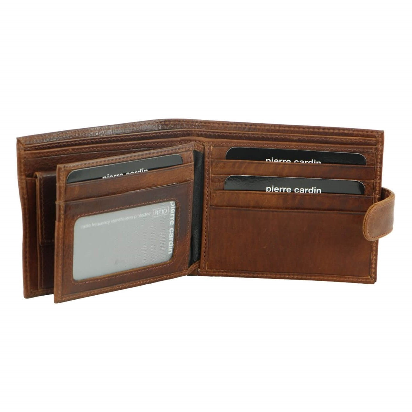 Pierre Cardin PC8780 Italian Leather Mens Wallet-Card Holder/Cognac