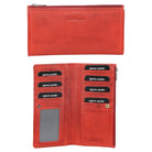 Pierre Cardin Ladies’ Italian Leather Bi-Fold Wallet in Red