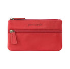 Pierre Cardin Leather Coin Purse - Key Holder in Red