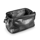 Pierre Cardin Men's Leather Travel and Toiletry Bag in Black