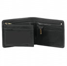 Pierre Cardin Men’s Italian Rustic Leather Tri-fold Wallet in Black