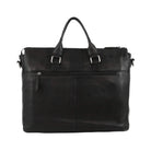 Pierre Cardin Mens Business Briefcase Messenger Bag in Black