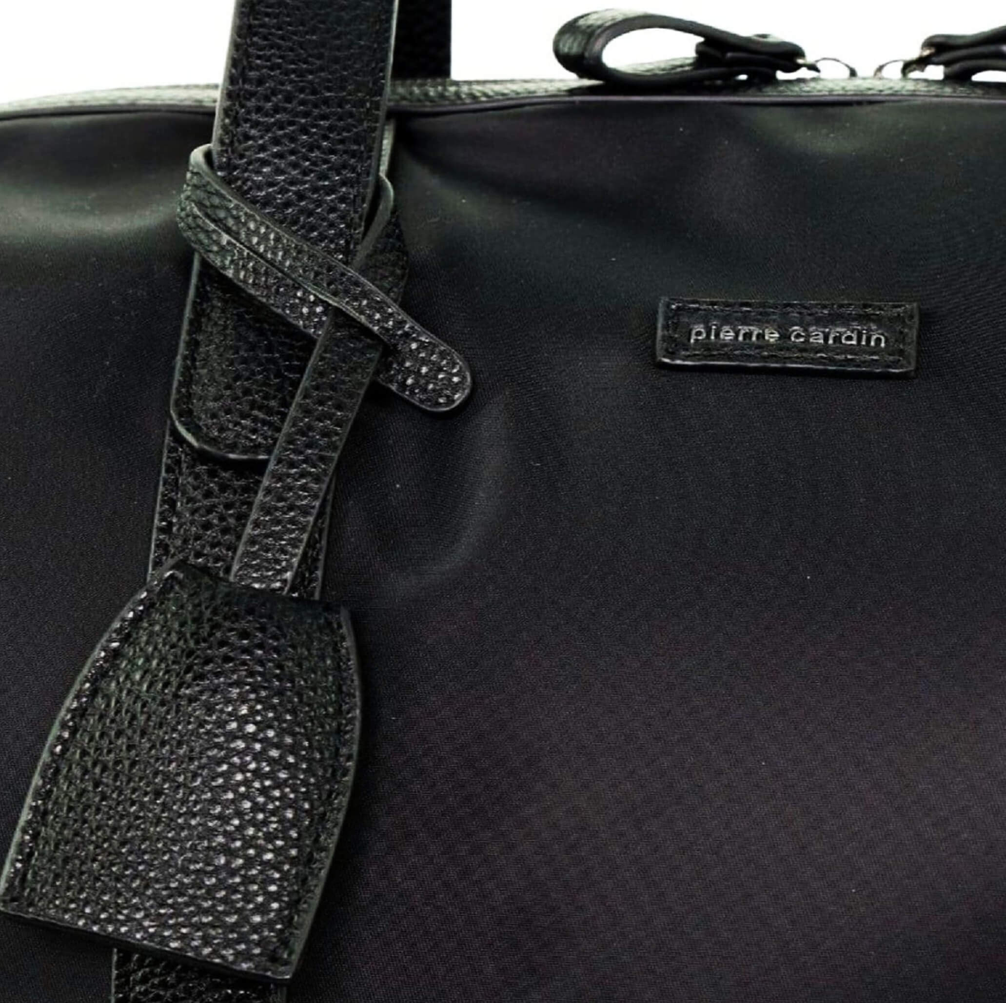 Pierre Cardin Nylon Travel-Overnight Bag in Black