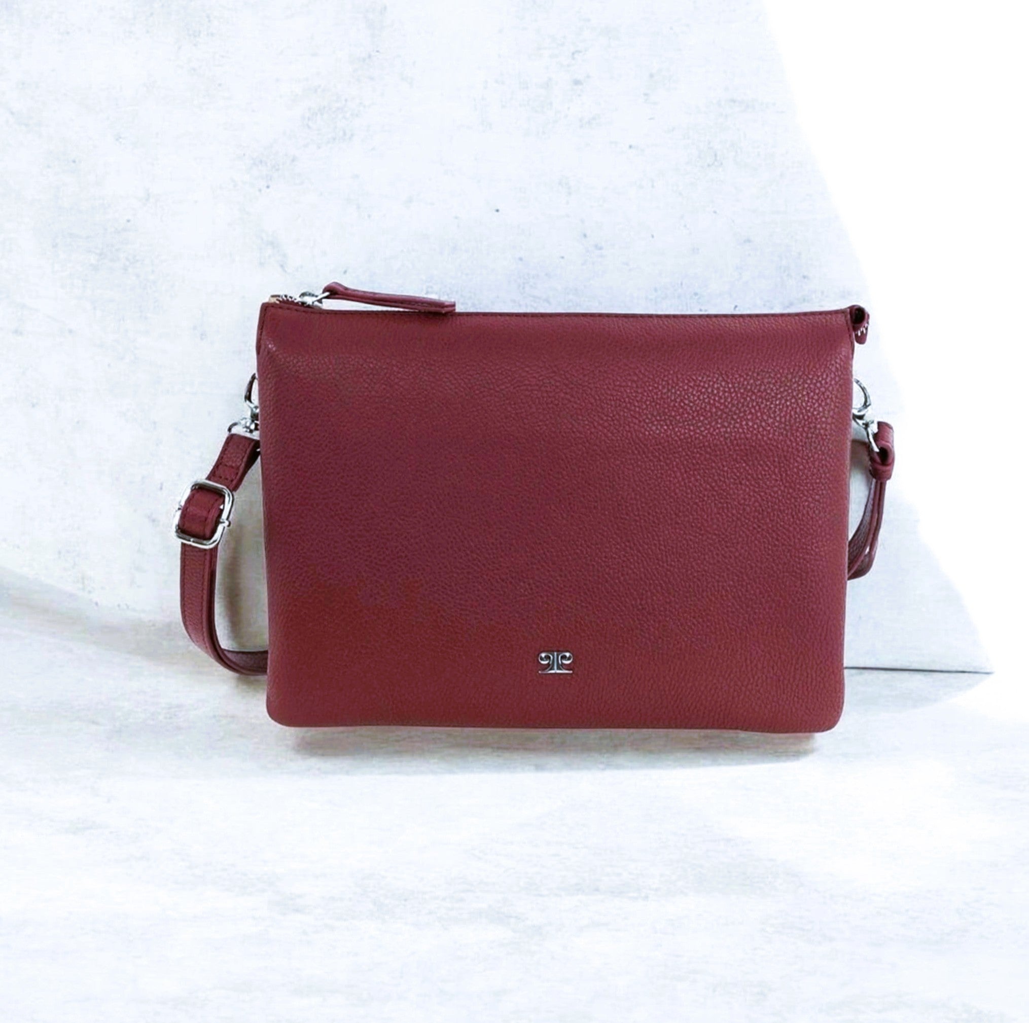 Pierre Cardin Ladies Leather Crossbody Bag in Shiraz