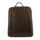 Pierre Cardin Men’s Leather Business-Laptop Backpack in Oak