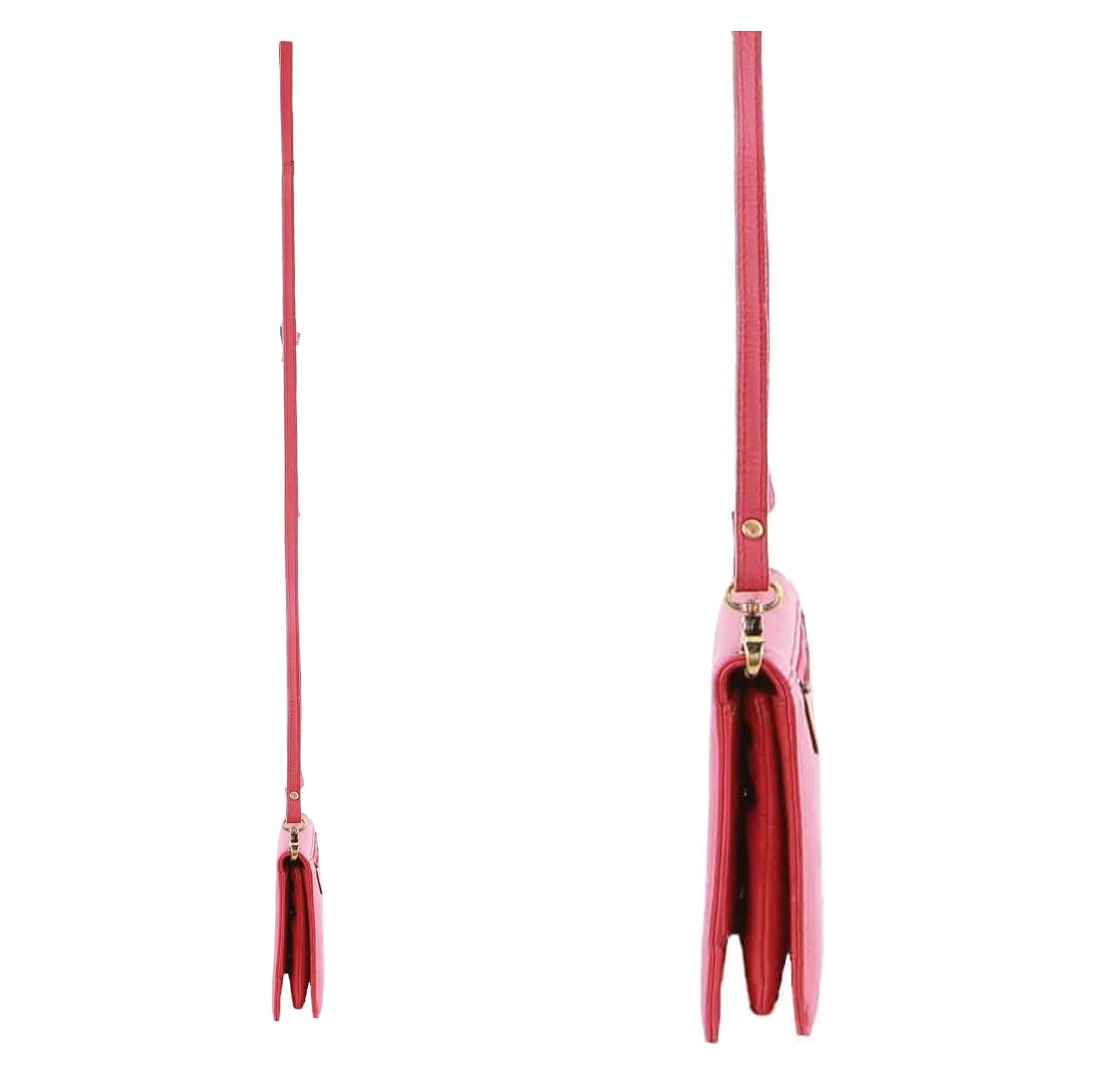 Pierre Cardin Genuine Italian Leather Clutch-Wallet Bag in Pink