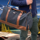 Pierre Cardin PC2581 Canvas Overnight Duffle Bag/Black