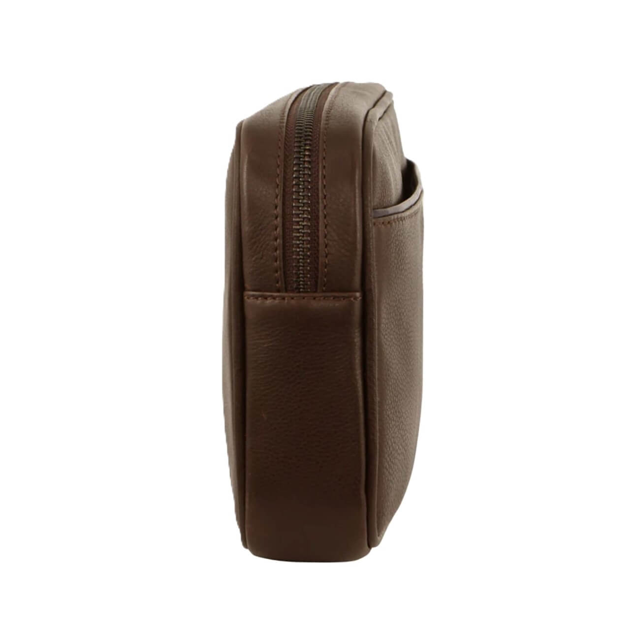 Pierre Cardin Men’s Genuine Leather Organiser Bag in Brown