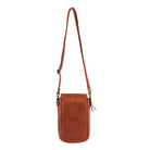 Pierre Cardin Embossed Woven Leather Ladies Wallet Bag in Cognac