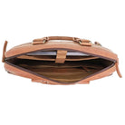 Pierre Cardin PC3763 Multi-Compartment Leather Computer Bag/Cognac