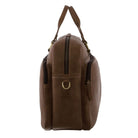 Pierre Cardin Mens Rustic Leather Business-Laptop Bag in Oak