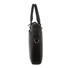 Pierre Cardin Italian Leather Business-Laptop Bag in Black