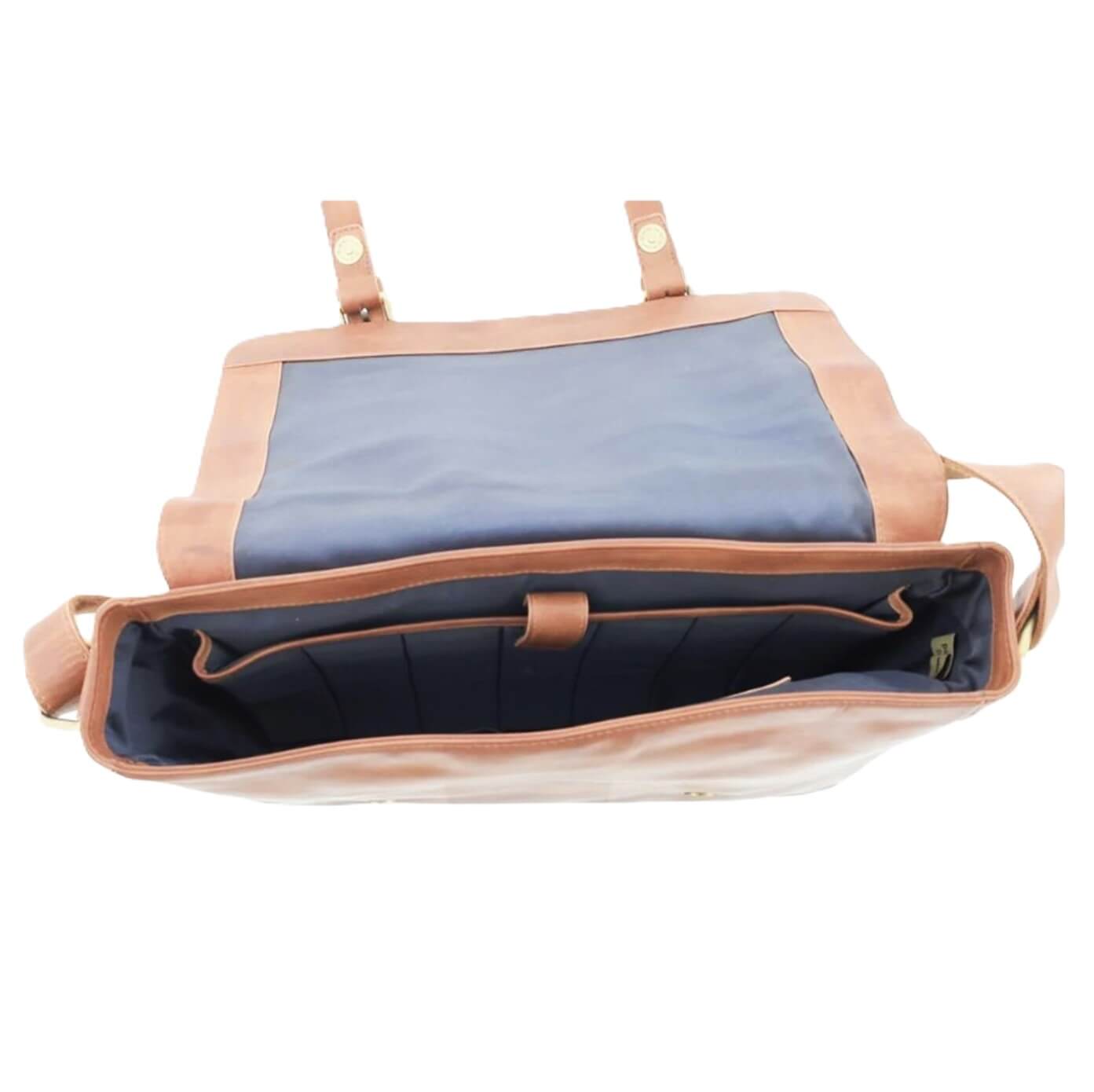 Pierre Cardin PC3830 Rustic Leather Computer Bag/Cognac