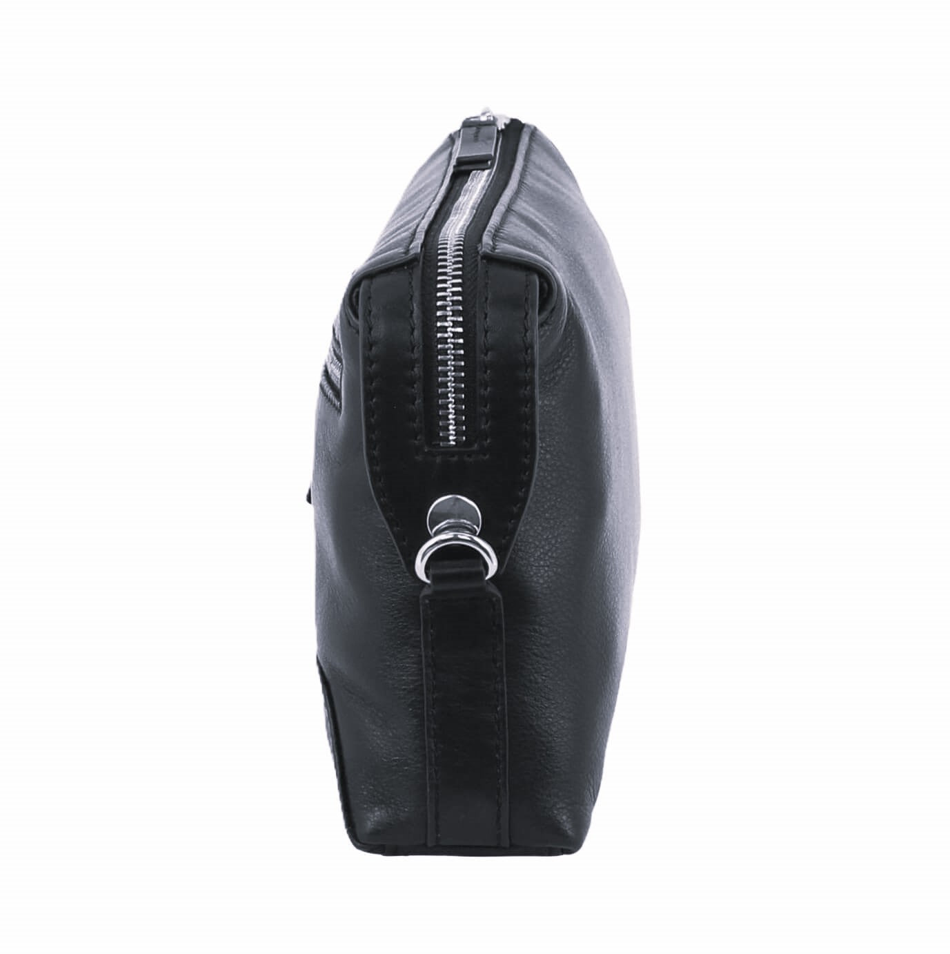 Pierre Cardin Men’s Genuine Leather Organiser Bag in Black