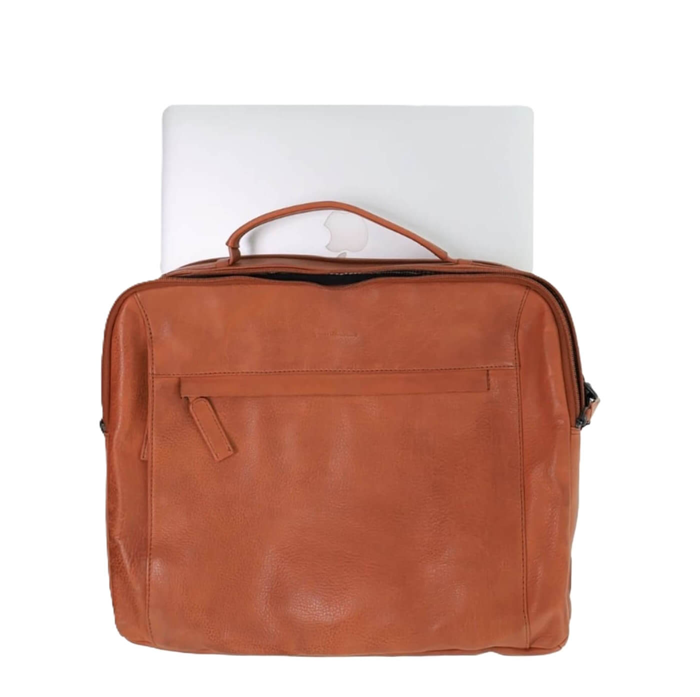 Pierre Cardin PC3876 Mens Italian Leather Computer-Business Bag/Cognac