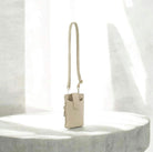 Pierre Cardin Compact Leather Phone Holder Bag in Cement