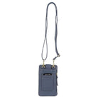 Pierre Cardin Compact Leather Phone Holder Bag in Teal