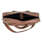 Pierre Cardin Mens Rustic Leather Business-Laptop Bag in Oak