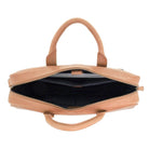 Pierre Cardin Men’s Leather Messenger-Laptop Bag in Cognac
