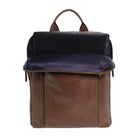 Pierre Cardin Men’s Leather Business-Laptop Backpack in Oak