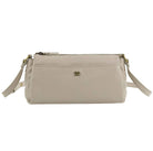 Pierre Cardin Ladies Leather Durable Crossbody Bag in Bone