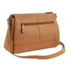 Pierre Cardin Ladies Leather Crescent Crossbody Bag in Almond
