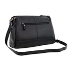 Pierre Cardin Ladies Leather Crescent Crossbody Bag in Black