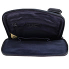 Pierre Cardin Men’s Leather Casual Crossbody Bag in Black