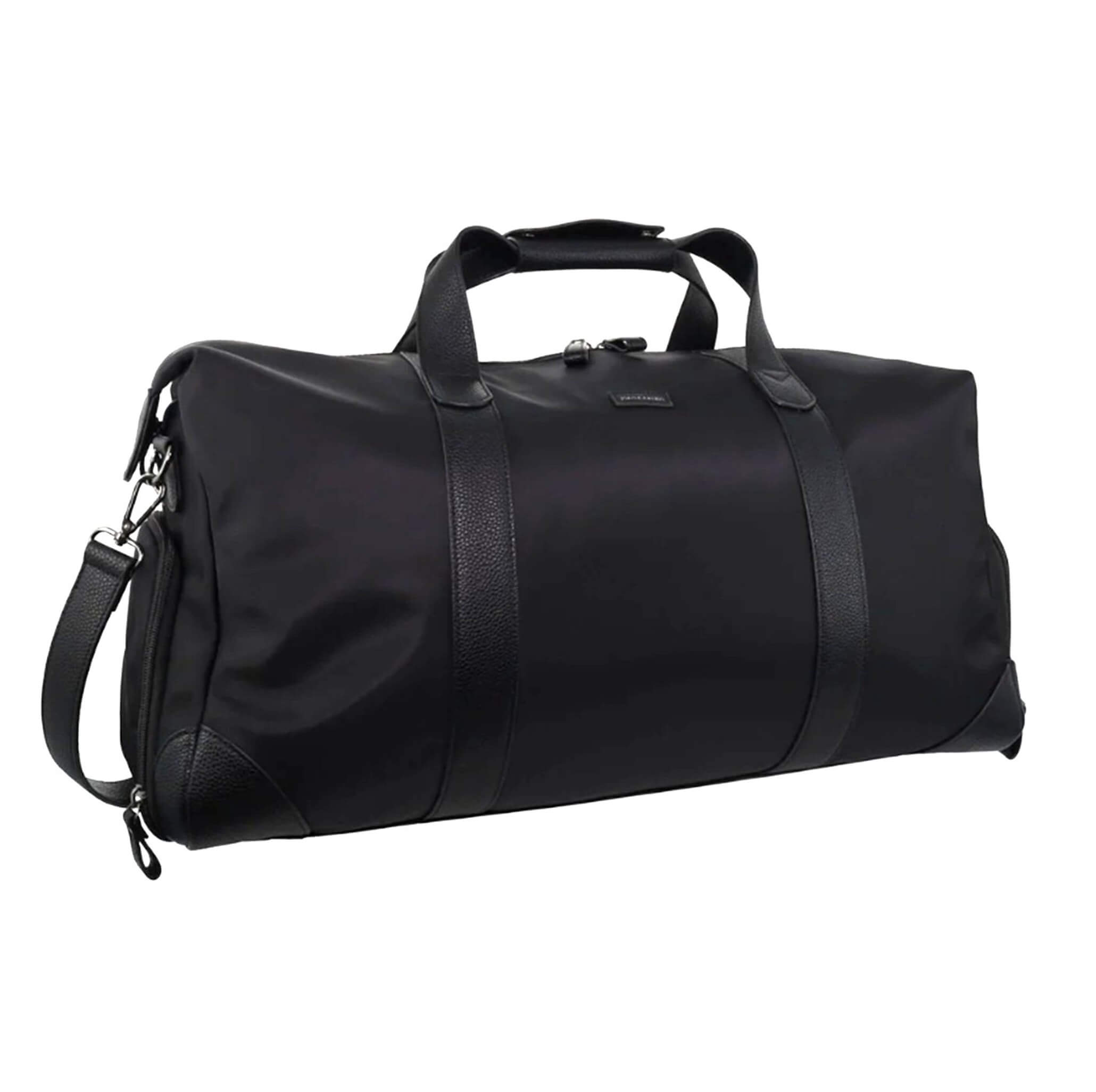 Pierre Cardin Nylon Overnight-Travel Bag in Black