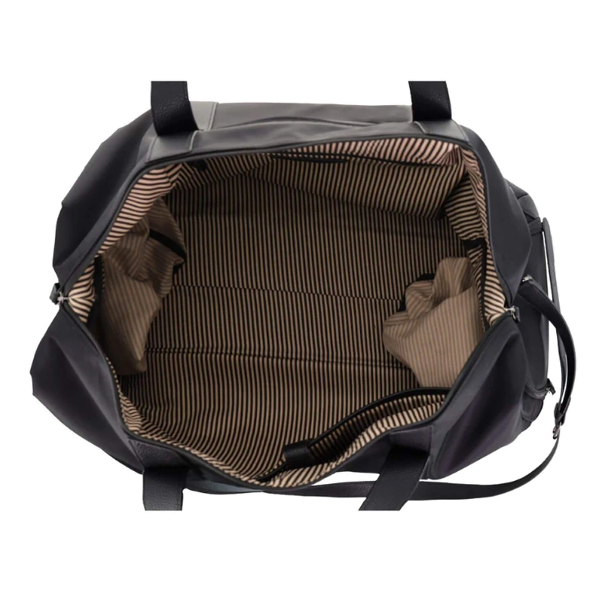 Pierre Cardin Nylon Overnight-Travel Bag in Black