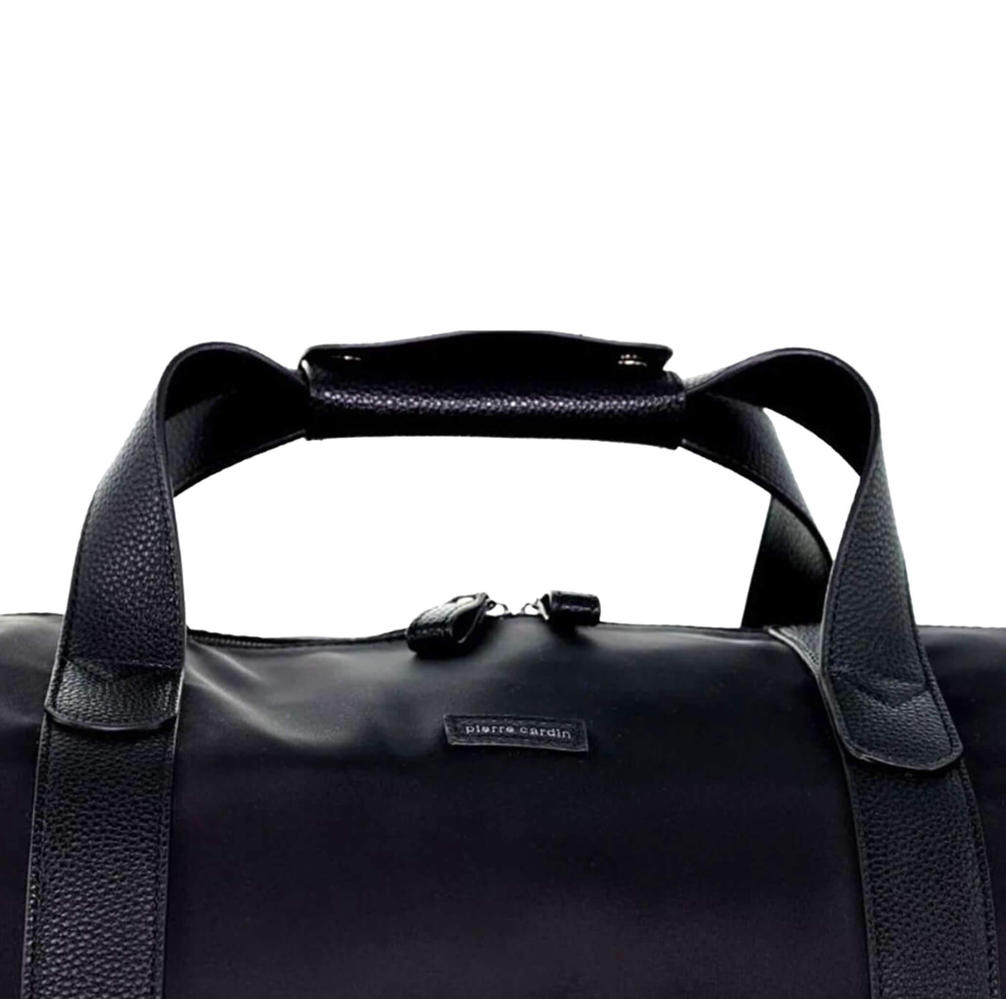Pierre Cardin Nylon Overnight-Travel Bag in Black