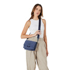 Pierre Cardin Ladies Nylon Quilted Crossbody Bag in Navy